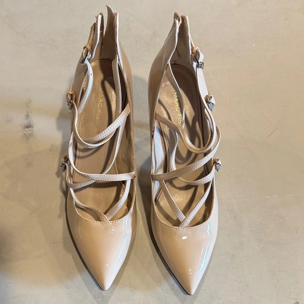 Marc Fisher Danger 2 Beige Heels